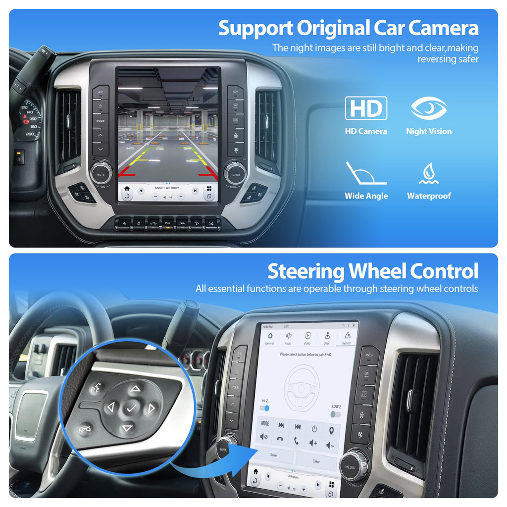 LINKSWELL GEN6 T-Style Car Radio for Chevrolet Silverado& Sierra 2014-2021