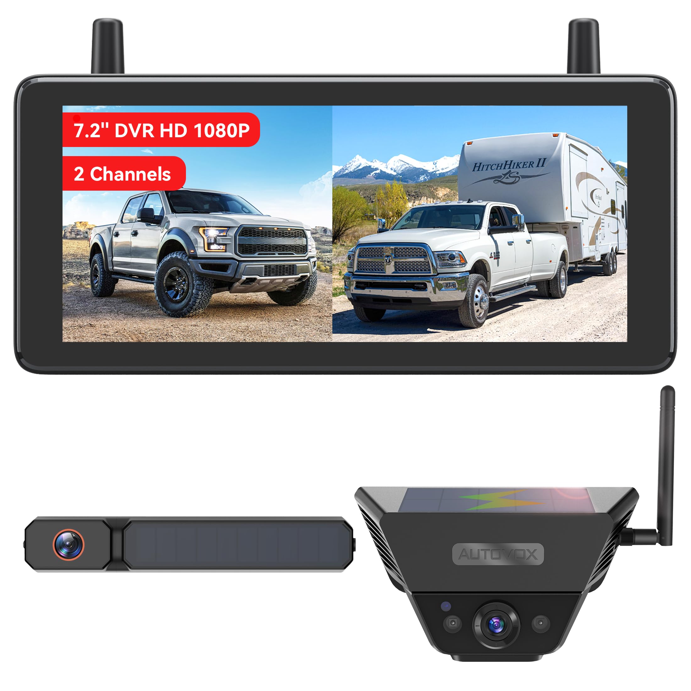 AUTO VOX Wireless Backup Camera Solar Magnetic - Solar 5