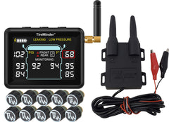 Tire Pressure Monitoring System with 3.15-Inch LCD Display and 10 Sensors