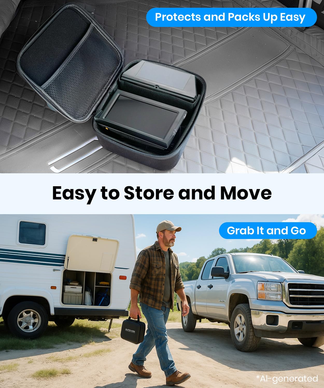 AUTO VOX Wireless Backup Camera Solar Magnetic - Solar 5