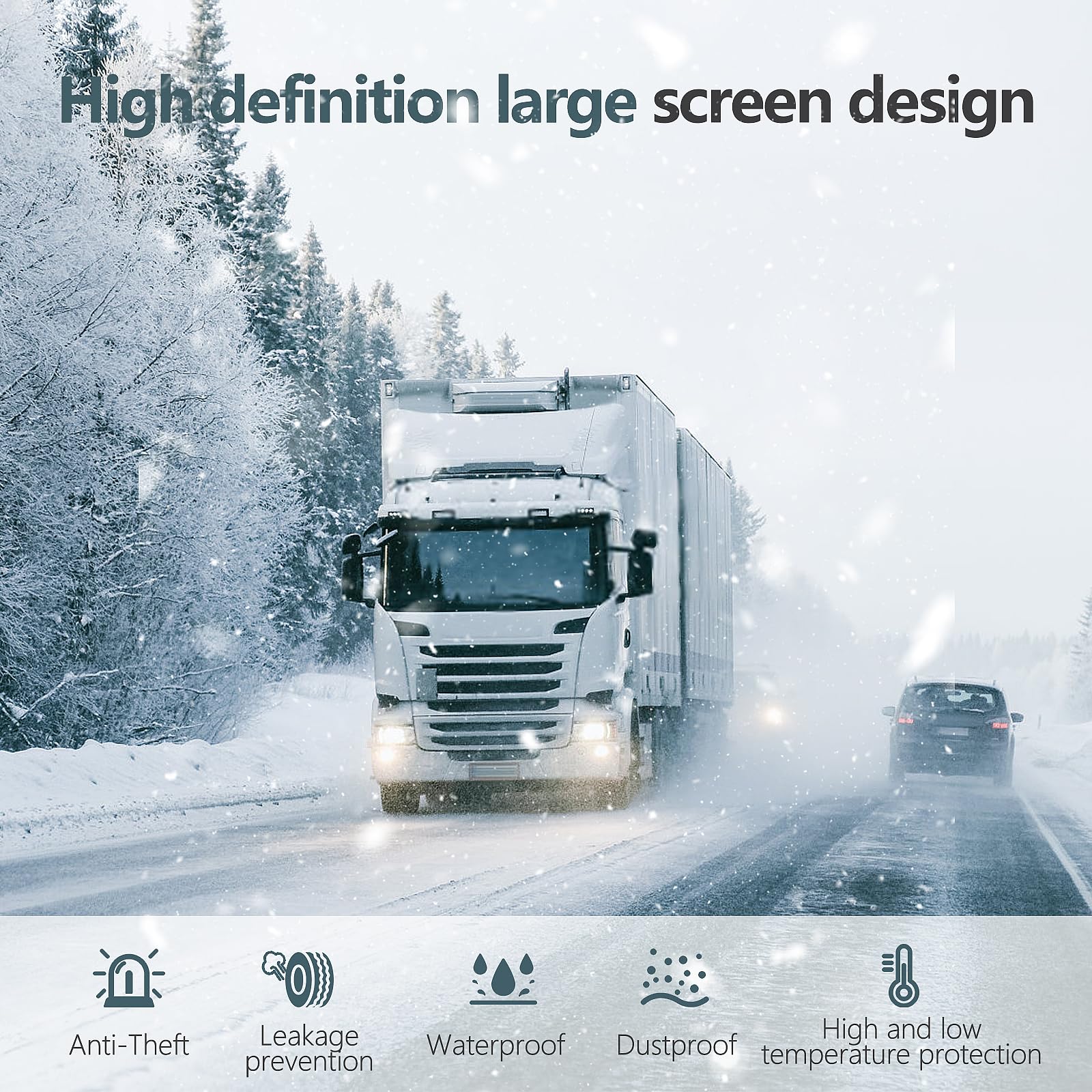 Solar Tire Pressure Monitoring System for RVs Trucks and Trailers