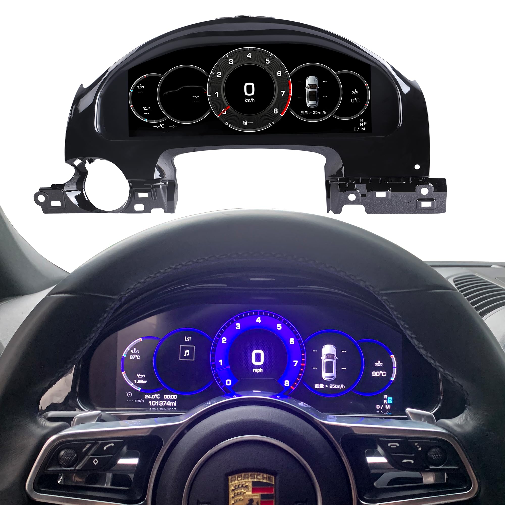 12.3 Inch Digital Instrument Cluster for Porsche Cayenne 2011-2017